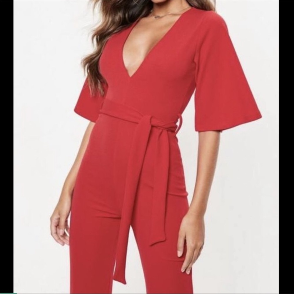 Red jumpsuit